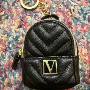 Black Quilted Mini Bag with Gold Hardware